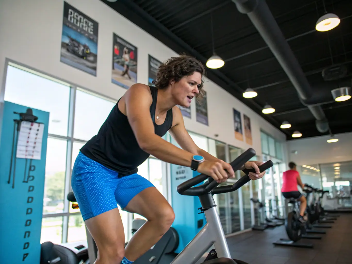 A focused image of cyclists participating in a training session, emphasizing the skill development and fitness aspects of VCSA VELO CLUB SANSAC ARPAJON's programs.